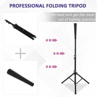 Soozier Baseball Practice Net Set with 7.5x7ft Catcher Net, Ball Caddy and Batting Tee, Portable Pitching Net with Carry Bag for Hitting, Pitching, Batting, Catching, Purple(m-8)