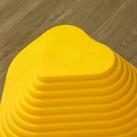 Qaba 6PCs Non-Slip Stackable Kids Stepping Stones, Heart-Shaped(m-9)