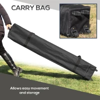 Outsunny 11x11FT Pop Up Canopy with 1-Button Push, Mosquito Netting, Carry Bag, Sandbags, Height Adjustable Instant Shelter(m-9)