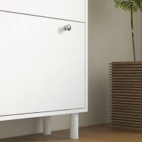 HOMCOM Shoe Storage with 3 Flip Drawers and Adjustable Shelves, Entryway Shoe Storage Cabinet for 24 Pairs of Shoes, White(m-10)
