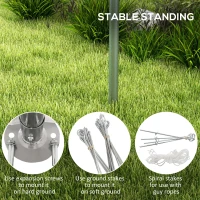 Outsunny 19' x 19.5' Carport, Portable Garage and Patio Canopy Tent, Anti-UV Cover for Car, Truck, Boat, Catering, Wedding(m-6)