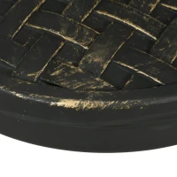 Outsunny 40lbs. Concrete Umbrella Base with Rattan Effect, Heavy Duty Parasol Stand for Outdoor Patio Umbrella, Bronze(m-10)