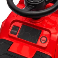 Aosom 3 in 1 Ride on Excavator Bulldozer Road Roller w/ Music Red(m-7)