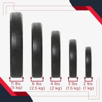 Soozier 66 lbs Adjustable Dumbbells Weight Set Dumbbell Hand Weight Barbell for Body Fitness Lifting Training for Home Office Gym, Black(m-9)