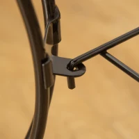 PawHut 53.9'' Large Rolling Steel Bird Cage Bird House with Detachable Rolling Stand, Storage Shelf, Wood Perch, Food Container, Black(m-10)