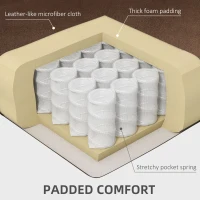 HOMCOM Lift Chair, Quick Assembly, Electric Riser and Recliner Chair with Vibration Massage, Heat, Side Pockets, Brown(m-7)