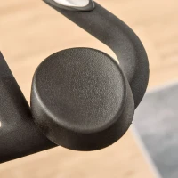 Soozier Exercise Bike, Indoor Cycling Stationary Bike, Belt Drive with Heart Rate, Adjustable Seat and Handlebar, LCD Monitor for Home Workout(m-8)