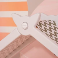 Qaba Kids Toy Storage Organizer with 4 Bins, Storage Cabinets, Bookshelf and 4-Layers Toy Collection Shelves, Orange(m-9)