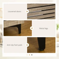 HOMCOM TV Stand for 65 Inch TV, Entertainment Center with Drawer, Doors, and Storage Shelves, TV Cabinet for Living Room, Bedroom, Gray(m-6)