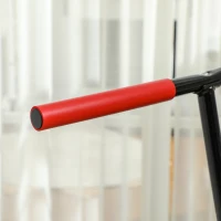 Soozier 45" Rebounder Trampoline for Adult, Quiet Bungee Rebounder with LED Lights and Adjustable Handle, Red(m-10)