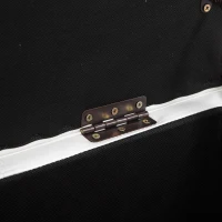 HOMCOM Large 42" Storage Ottoman, Tufted Faux Leather Storage Bench for Living Room, Entryway, or Bedroom, Cream White(m-7)