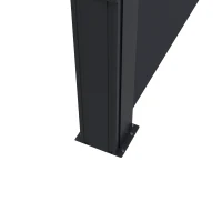 Outsunny 13' x 6' Retractable Side Awning, Outdoor Privacy Screen for Garden, Hot Tub, Balcony, Terrace, Pool, Black(m-10)