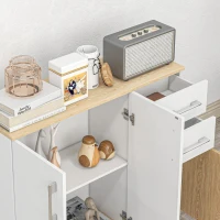 HOMCOM Modern Sideboard Cabinet, Freestanding Sideboards and Buffets with 3 Doors, 2 Drawers and Adjustable Shelf(m-9)