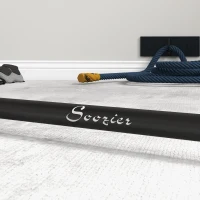 Soozier 7.2ft Weight Bar, Olympic Bar with Rotating Sleeves, Non-Slip Knurling Grip, 1500lbs Weight Capacity, Black(m-9)