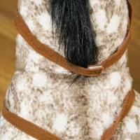 Qaba Kids Ride on Horse with Neighing Sound, Saddle for Ages 3-8(m-8)