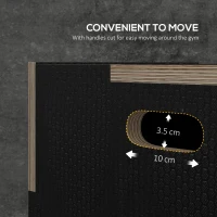 Soozier 24/20/16 In Wooden Plyometric Jump Box with Handle Openings for Home Gym Workout Training(m-5)