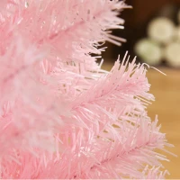 HOMCOM 4FT Artificial Christmas Tree Holiday Xmas Holiday Pencil Tree Decoration with Automatic Open for Home Party, Pink(m-10)