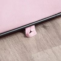 PawHut 49-inch Large Exercise Puppy Pet Playpen Portable Dog Cat Pet Play Pen Pet Cage Tent Kennel Crate Pink Carry Bag Included(m-9)