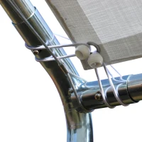 Outsunny 9.6' x 19.5' Carport Heavy Duty Galvanized Car Canopy w/ Included Anchor Kit, 3 Reinforced Steel Cables, White(m-8)