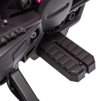 Qaba 6V Kids Motorcycle with Training Wheels, Horn & Start Sound, for 3-8 Years, Pink(m-9)