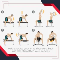 Soozier Rubber Dumbbells Weight Set, Total 50lbs, 25lbs Each, Dumbbell Hand Weight for Body Fitness Training for Home Office Gym, Black(m-7)