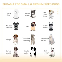 PawHut Furniture Style Dog Crate End Table with Removable Door Panel, Dog Crate Bed with Foam Cushion, Safety Lock, Indoor Use, for Small & Medium Dogs, Brown(m-7)