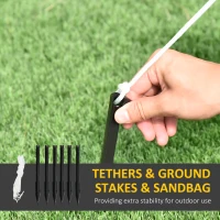 HOMCOM 7ft Christmas Inflatables Outdoor Decorations Snowman Family with Bird and Birdhouse, Blow-Up LED Yard Christmas Decor for Lawn Garden Party(m-7)