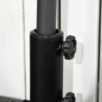 Outsunny Half Round Umbrella Base, Sand or Water Filled Half Patio Umbrella Stand Holder for Lawn, Deck, Backyard and Garden, 40lb Capacity Water or 46lb Capacity Sand, Fit 1.5"or 2" Pole, Black(m-9)