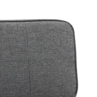 HOMCOM Convertible Flip Chair, Folding Upholstered Floor Sofa, Adjustable Guest Chaise Lounge, Dorm Bed with Metal Frame for Living Room and Bedroom, Dark Gray(m-9)