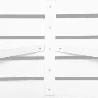 Outsunny 2-Person Wooden Garden Bench, Outdoor Wagon Wheel Porch Bench for Backyard Garden, Support 550 LBS, Rustic Country Style Patio Furniture, White(m-9)