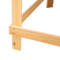 Outsunny Elevated Planter Box with Legs Raised Garden Planter Bed with Non-Woven Fabric Bag, Flower Box for Growing Herbs & Plants, Solid Wood Construction 51.5" x 29.5" x 29.5"(m-9)