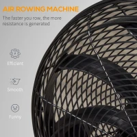 Soozier Air Rowing Machine, Foldable Rower with LCD Digital Monitor & Steel Frame for Home Gym Use(m-5)