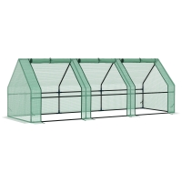 Outsunny 9' x 3' Flower Garden Portable Greenhouse Gardening