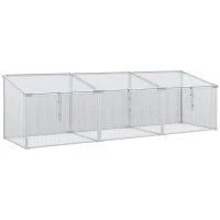 Outsunny Cold Frame with Adjustable Roof, Aluminum Vented Mini Greenhouse(m-1)