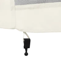 Outsunny Replacement Mosquito Netting for Gazebo 10' x 10' Black Screen Walls for Canopy with Zippers, White(m-10)