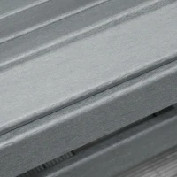 Outsunny Outdoor Rocking Chair, HDPE Adirondack Porch Rocker Chair for Garden, Patio, Light Gray(m-9)