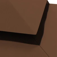 Outsunny Model 84C-101 or 84C-144 13' x 10' Gazebo Replacement Canopy, Gazebo Top with Double Vented Roof (TOP ONLY), Coffee(m-9)