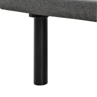 HOMCOM Twin XL Adjustable Bed Frame, Ergonomic Zero Gravity Power Bed Base with Head and Foot Incline, Memory, and Wireless Remote, Gray(m-8)