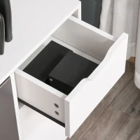 HOMCOM 35" Sideboard Storage Cabinet with Drawer, White and Grey(m-11)