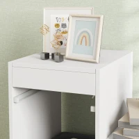 Qaba 3 Layers Kids Toy Storage Organizer with 6 Storage Bins, Kids Bookshelf for Ages 3-8 Years, Play Room, Bedroom, Gray(m-9)