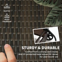 Outsunny Outdoor Chaise Lounge, 5-Level Adjustable Backrest Rattan Pool Lounge Chair with Wheels, Cushion & Headrest, Cream(m-4)