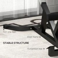 Soozier Roman Chair Back Extension Machine, Height Adjustable Hyperextension Bench with Dip Bars, Multi-Functional for Back, Core, Arms and Whole-Body Training, Black(m-7)