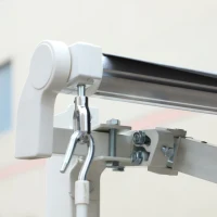 Outsunny 12' x 10' Retractable Awning Patio UV Resistant Fabric and Aluminum Frame for Deck, Balcony, Yard, Grey(m-9)