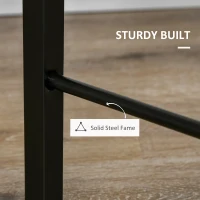 HOMCOM Industrial Dining Table Set of 3, Square Kitchen Table with 2 Chairs Steel Frame Footrest for Small Space, Grey(m-7)