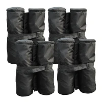 Outsunny 33lbs Canopy Weights Bags for Stability, Sandbag Anchor for Gazebo, Pop Up Tent Canopy, Canopies, Set of 4 - Black(m-1)