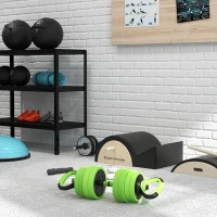 Soozier 88lbs 4-in-1 Adjustable Weight Dumbbell Set, Barbell, Kettlebell, Push Up Stand, Green(m-8)