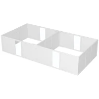 PawHut Whelping Box for Dogs and Puppies, Dog Birth Supplies Indoor w/ Adjustable Height Doors, for Large Sized Dogs(m-2)