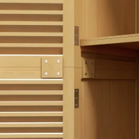 Outsunny 5' x 3' Wooden Garden Storage Shed with Asphalt Roof and 2 Large Wood Doors with Lock, Yellow(m-11)