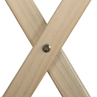 Outsunny 3 Pieces Patio Folding Bistro Set, Outdoor Pine Wood Table and Chairs Set with Tie-on Cushion & Square Coffee Table, Great for Indoor, Poolside, Garden, Dark Blue(m-9)