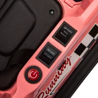 Aosom Kids Bumper Car, 6V 360° Rotation Electric Ride on Car, Twin Motors Battery Powered Toy with Music, Horn and Lights, Safety Belt, for Boys and Girls Aged 18-48 Months - Pink(m-10)